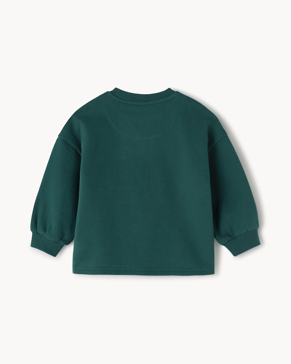 image 1 of F&F Boys 2-Pack Cotton Rich Slogan Sweatshirts in Green