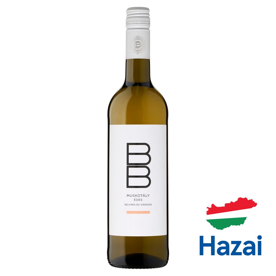 BB Balatonboglári Muskotály édes fehérbor 10,5% 0,75 l