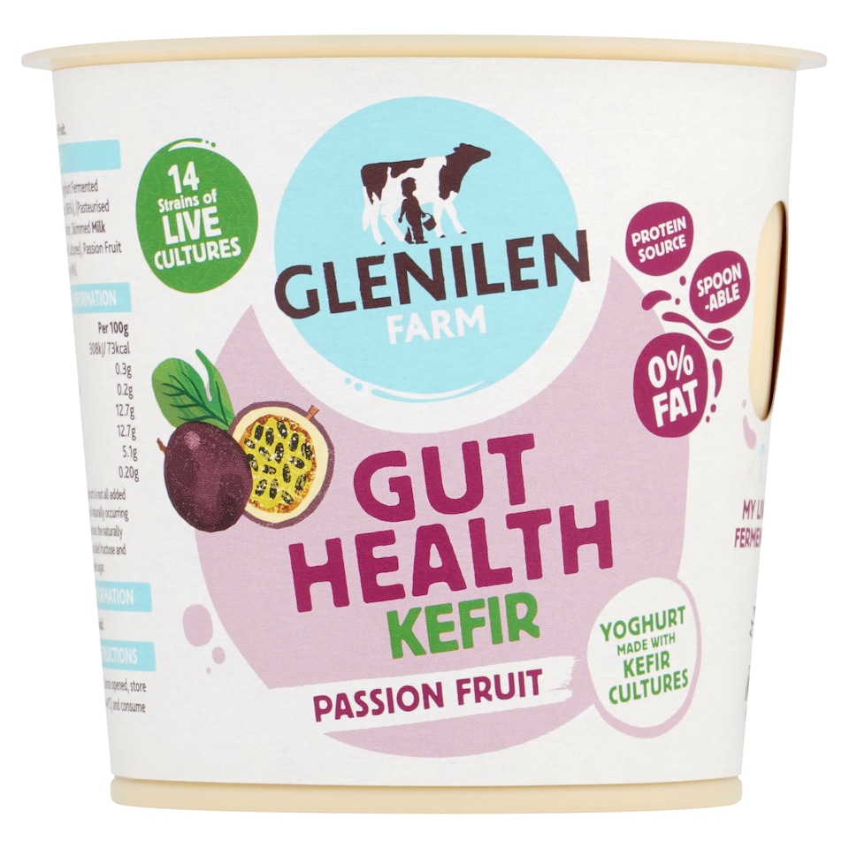 Glnilen Farm 0%Fat Kefir Yogurt Passion Fruit 350G