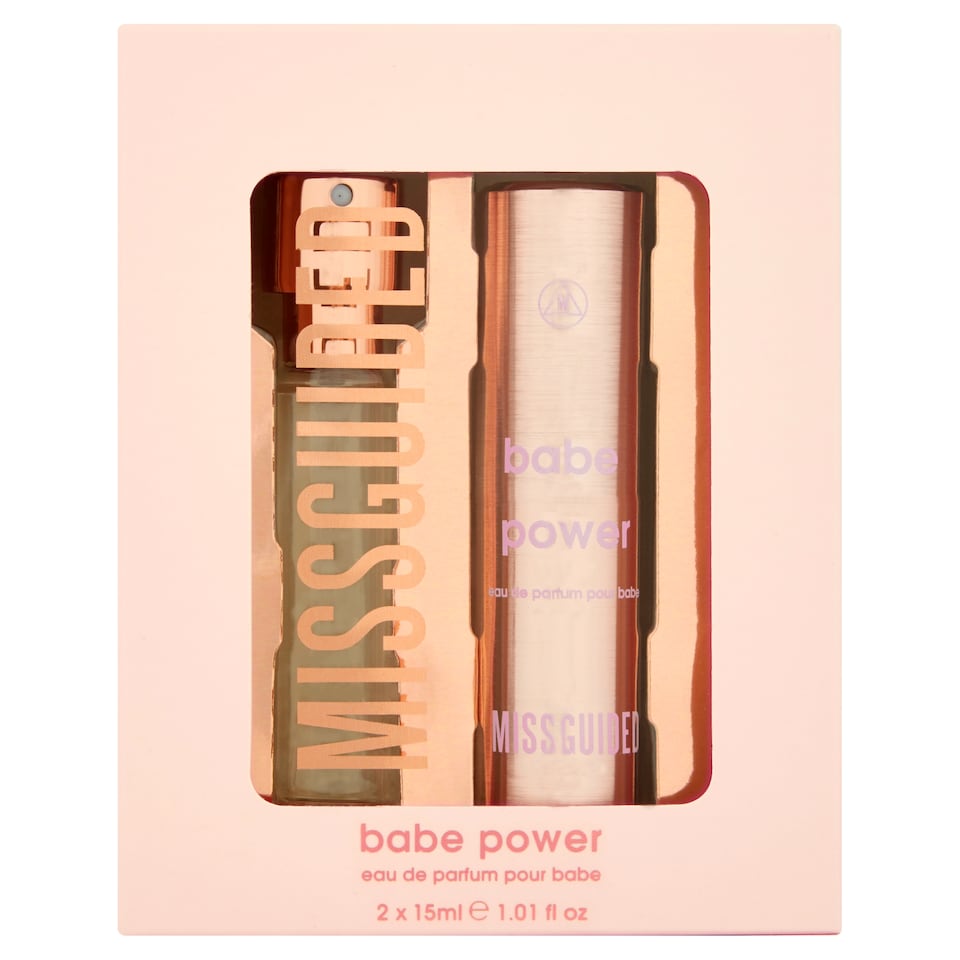MISSGUIDED BABE POWER EAU DE PARFUM POUR BABE 2X15ML GIFT SET