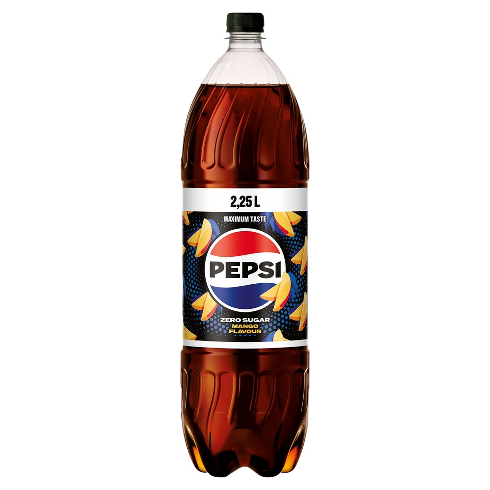 Pepsi Zero colaízű energiamentes szénsavas üdítőital édesítőszerekkel mangó ízesítéssel 2,25 l