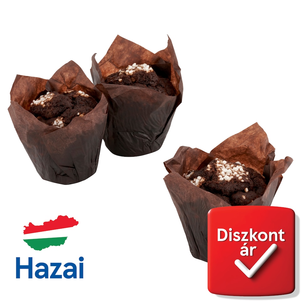 Duplacsokis muffin kiolvasztott 90 g  1. kép