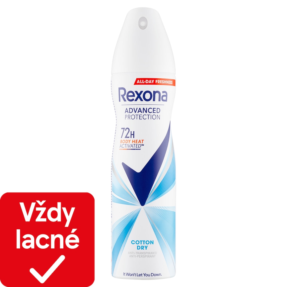 obrázok 1 z Rexona Advanced Protection Cotton dry Antiperspirant sprej 150 ml