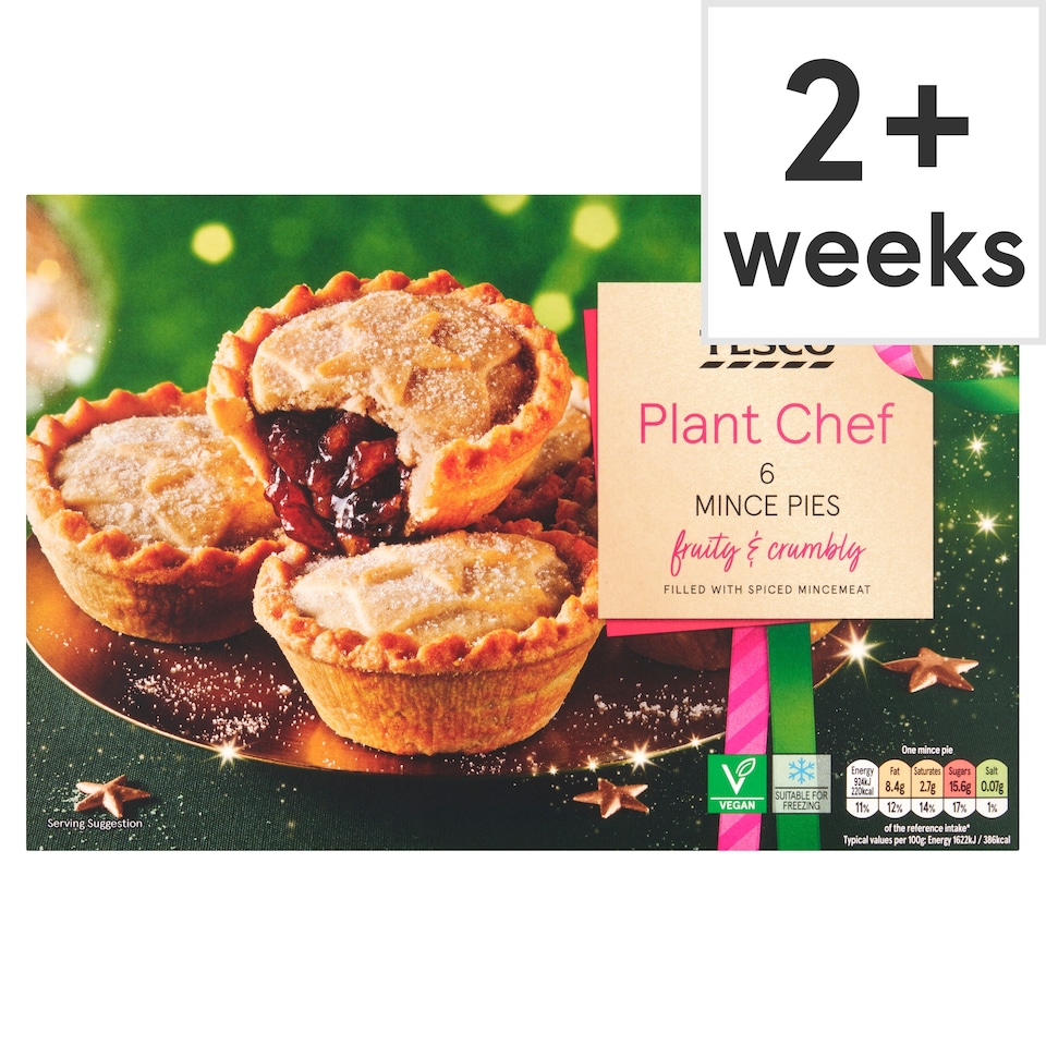 Tesco Plant Chef Mince Pies 6 Pack