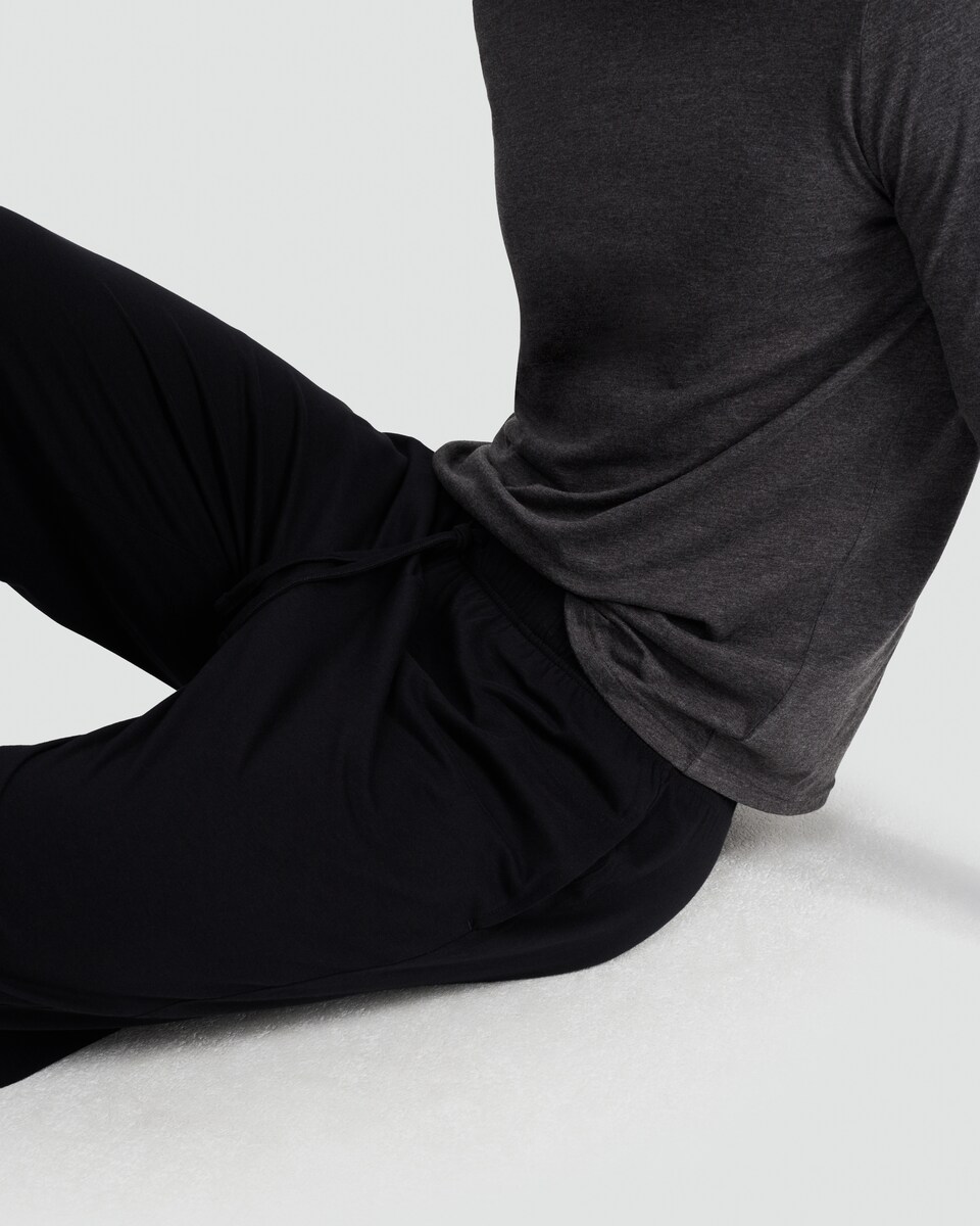 image 1 of F&F Cotton Rich Long Sleeved Top and Trousers Pyjama Set in Grey