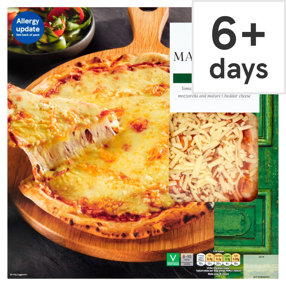 Tesco Stone Baked Margherita Pizza 252G