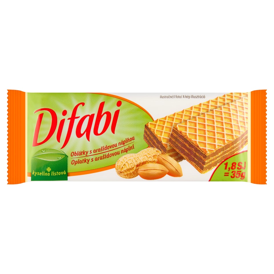 Difabi Wafers with Peanut Filling 35g