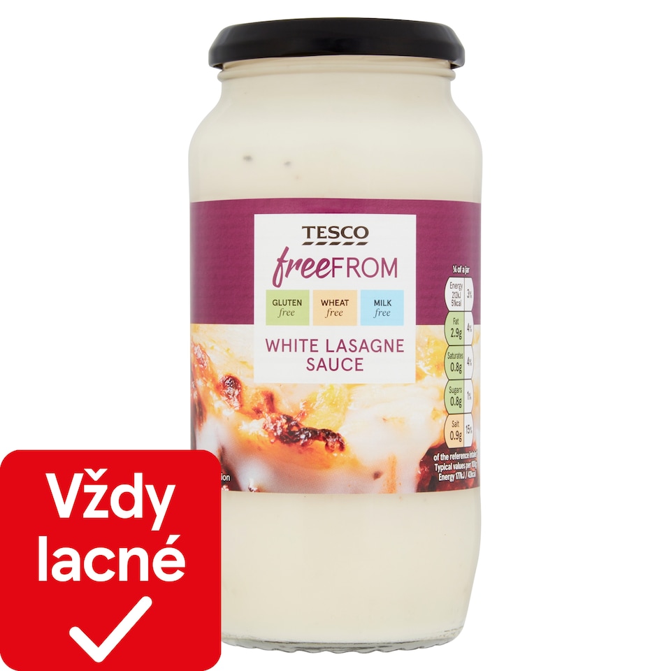 image 1 of Tesco Free From White Lasagne Sauce 480 g