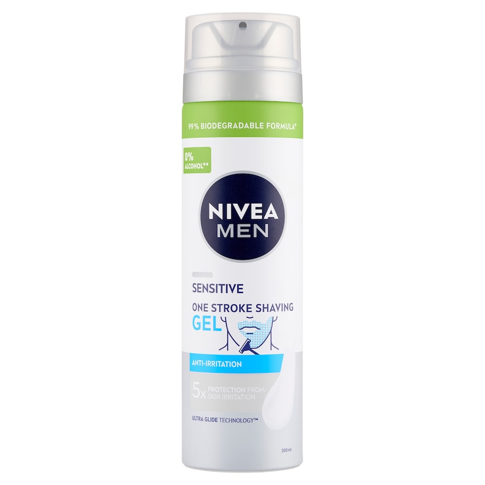 image 1 of NIVEA MEN Sensitive 3-Day Beard Shaving Gel 200 ml