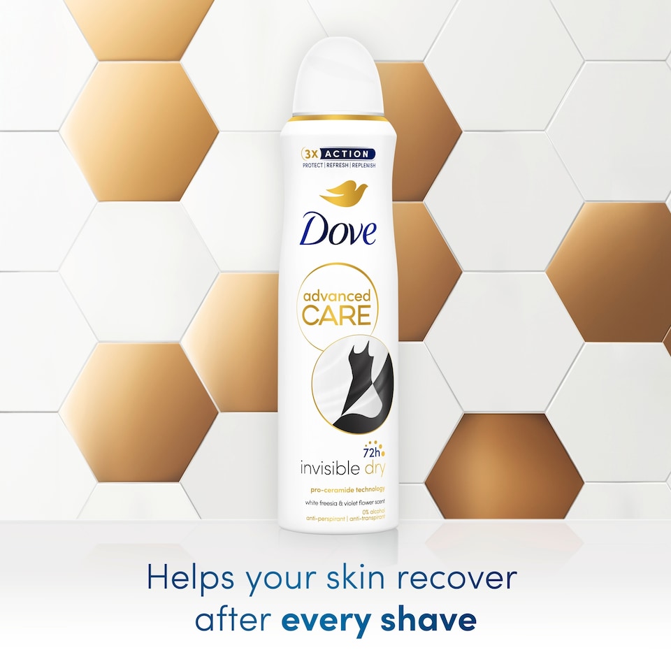 image 1 of Dove Advanced Care Invisible Dry 72h Antiperspirant Deodorant 150ml