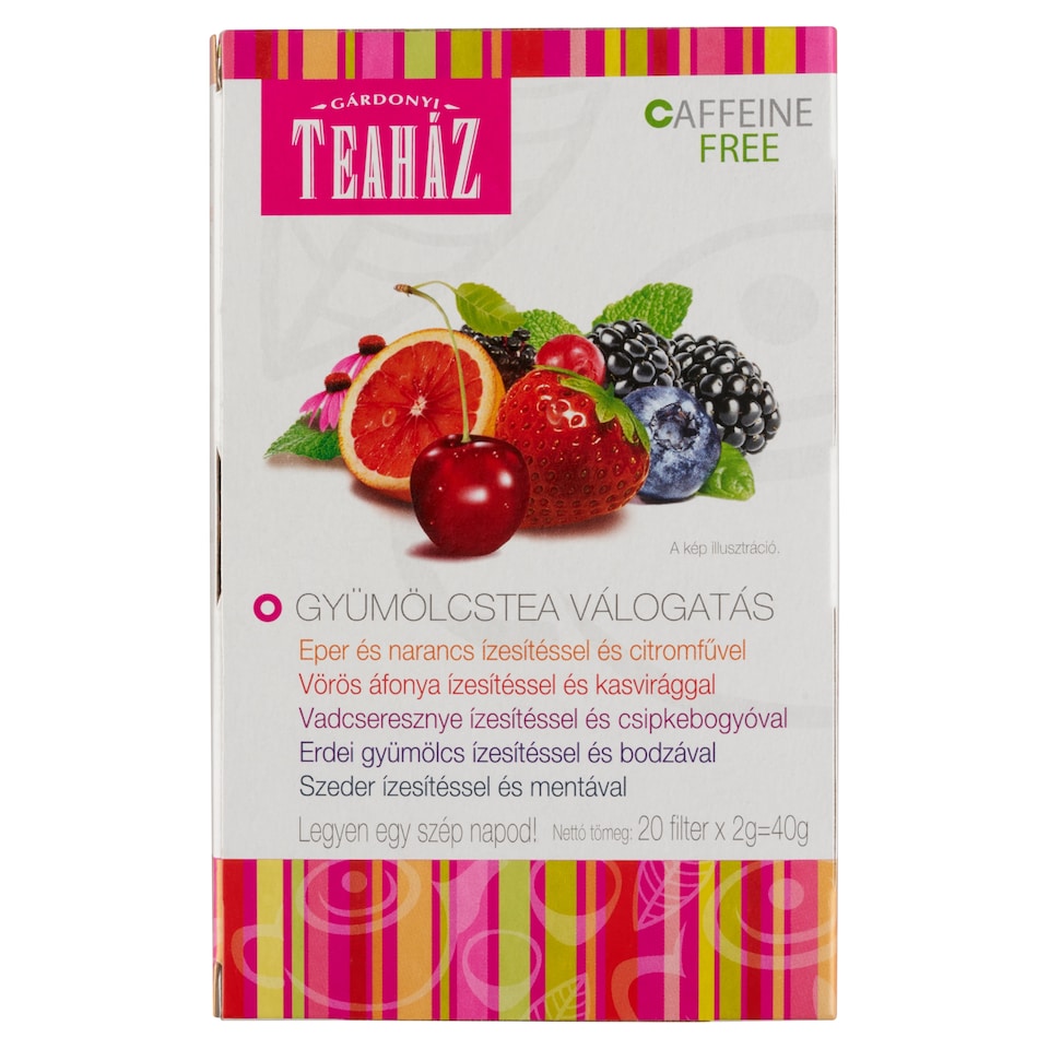 image 1 of Gárdonyi Teaház Selection of Fruit Teas 20 Tea Bags 40 g