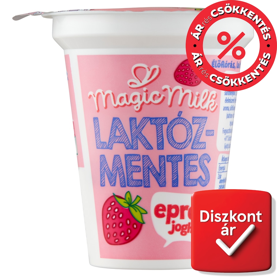 image 1 of Magic Milk Lactose-Free Strawberry Yogurt 150 g