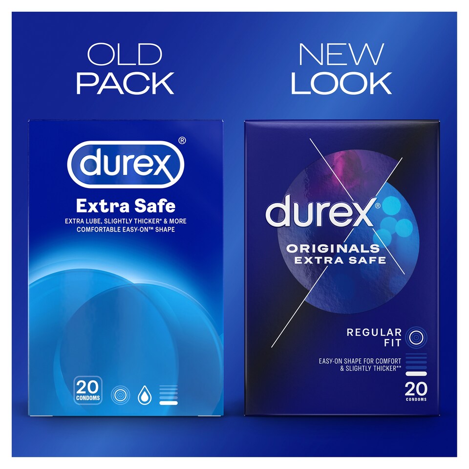 image 1 of Durex Originals Extra Safe Condoms Regular Fit 20 Pack