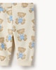 image 4 of F&F Baby 2-Pack Cotton Rich Teddy Bear Print Cuffed Joggers in Neutral