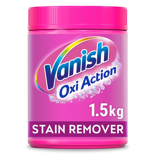 Vanish Oxi Action Stain Remover Powder 1.5 Kilograms Tesco Groceries