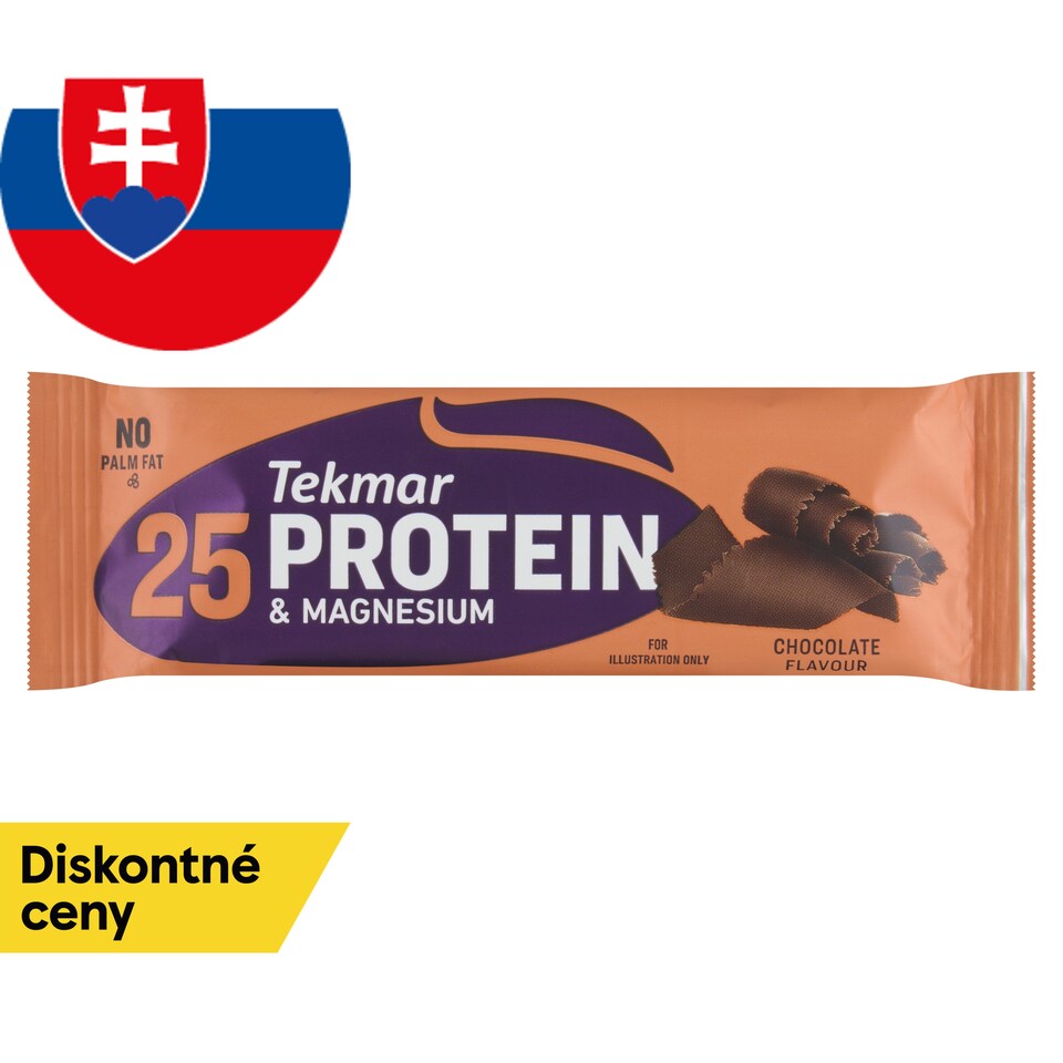 obrázok 1 z Tekmar 25 Protein & Magnesium proteínová tyčinka s čokoládou v tmavej kakaovej poleve 50 g