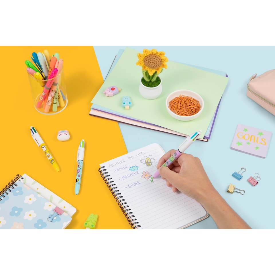image 1 of BIC Kawaii 4 Colour Pens 3 Pack