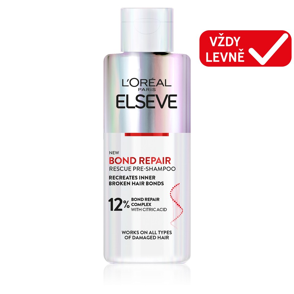 L'Oréal Paris Elseve Bond Repair regenerační před-šamponová péče s kyselinou citronovou, 200 ml