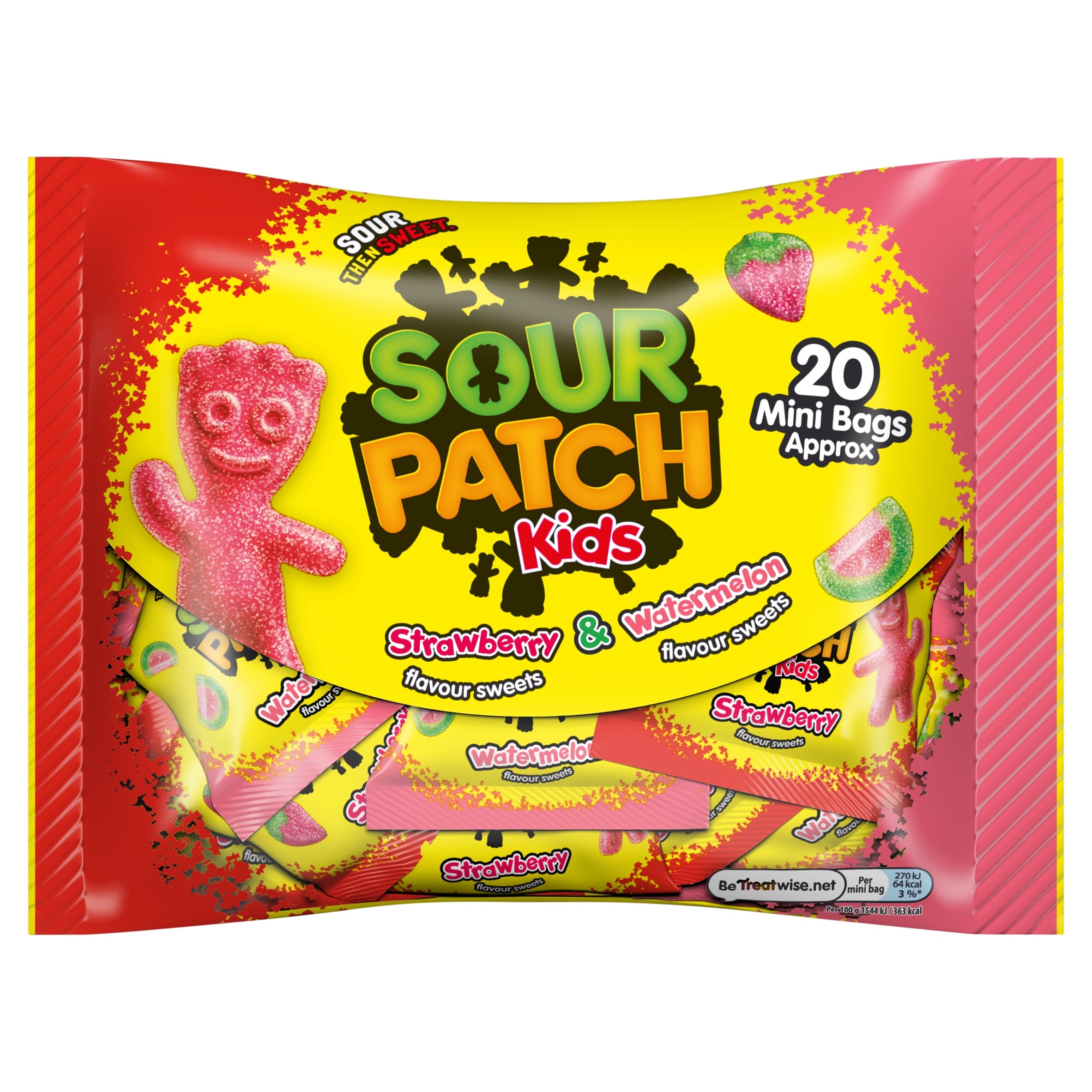 Sour Patch Kids Strawberry & Watermelon flavour sweets 350g
