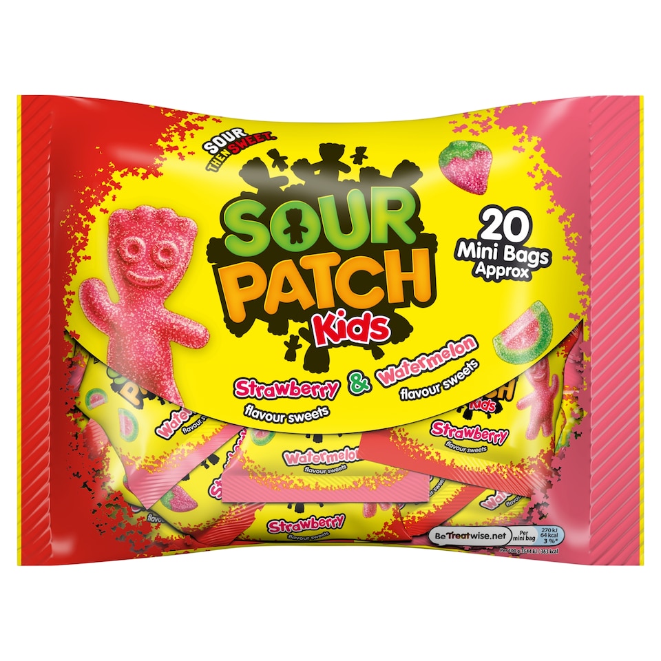 Sour Patch Kids Strawberry & Watermelon flavour sweets 350g