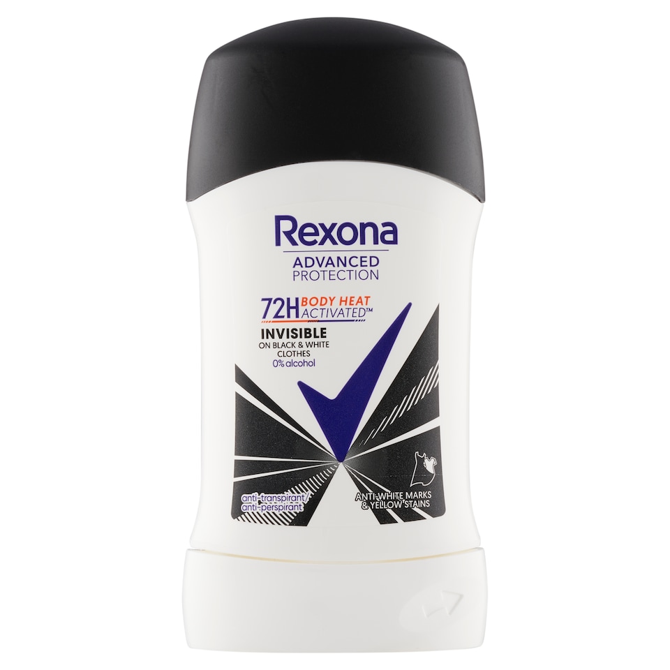Obrázek 1 pro produkt Rexona stick Invisible Black & White tuhý antiperspirant 50ml