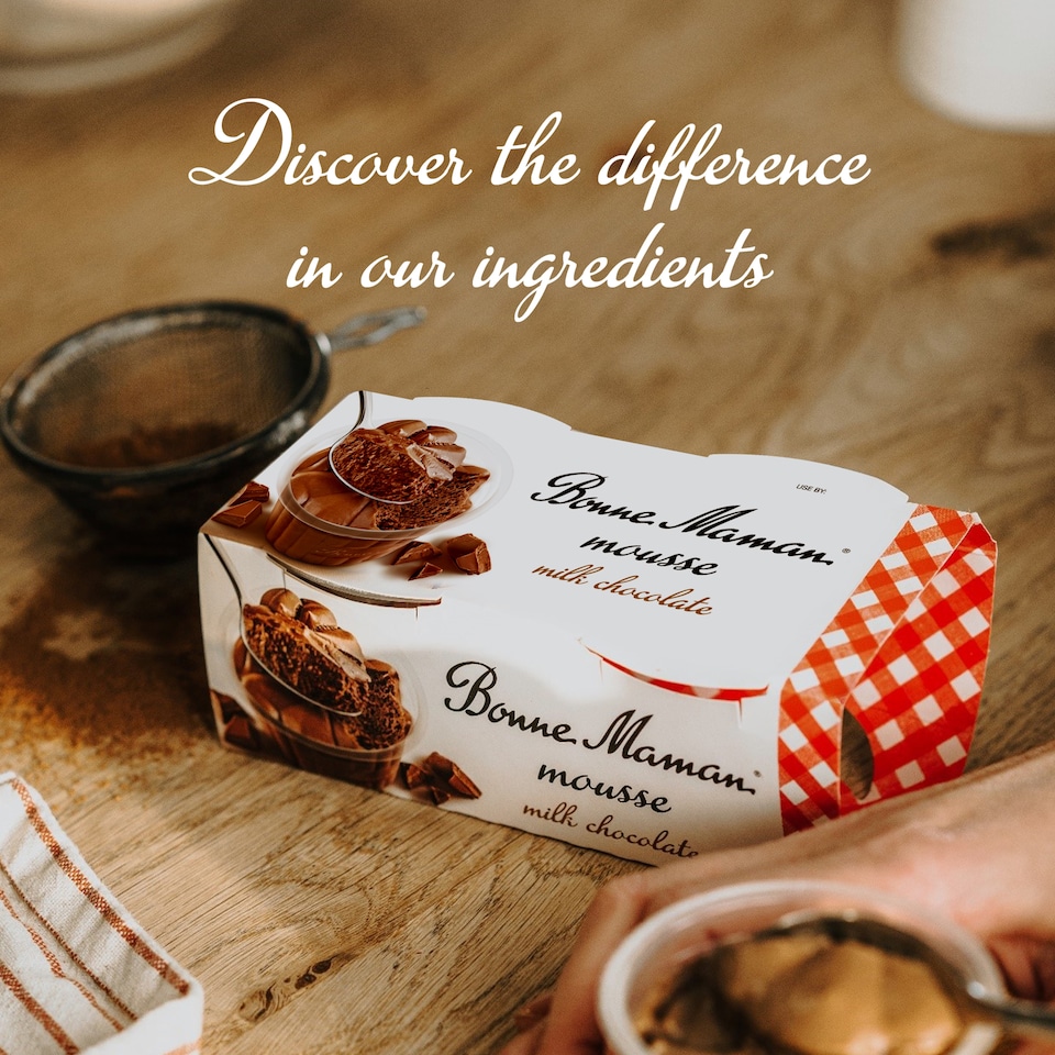 image 1 of Bonne Maman Chocolate Mousse Dessert 2x70g