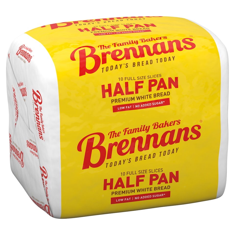 Brennans White Half Pan 390g