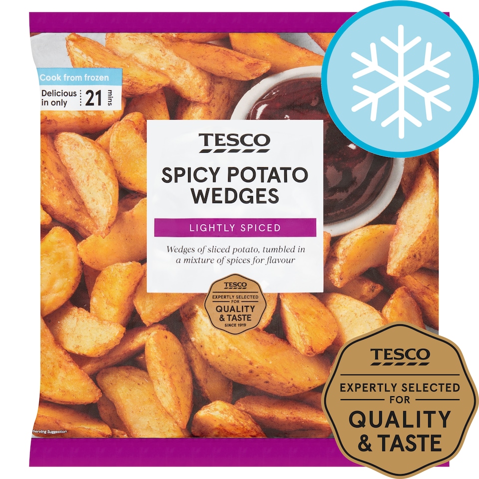 Tesco Spicy Potato Wedges 750G