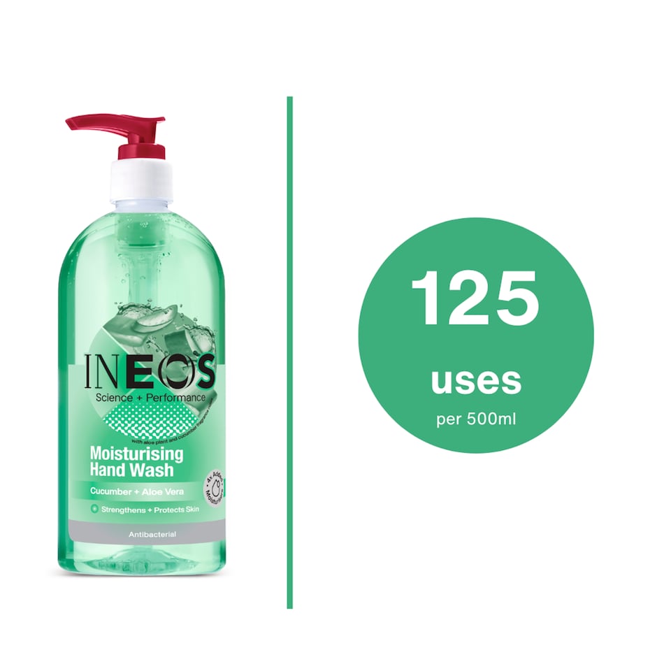 image 1 of INEOS Moisturising Hand Wash Cucumber & Aloe Vera 500ml