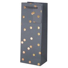 T. Grey and Gold Spot bottle bag