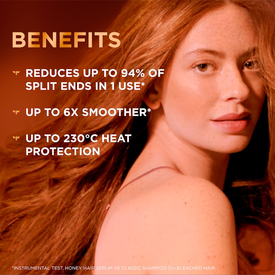 image 1 of Garnier Ultimate Blends Hair Honey Repairing Serum 115ml