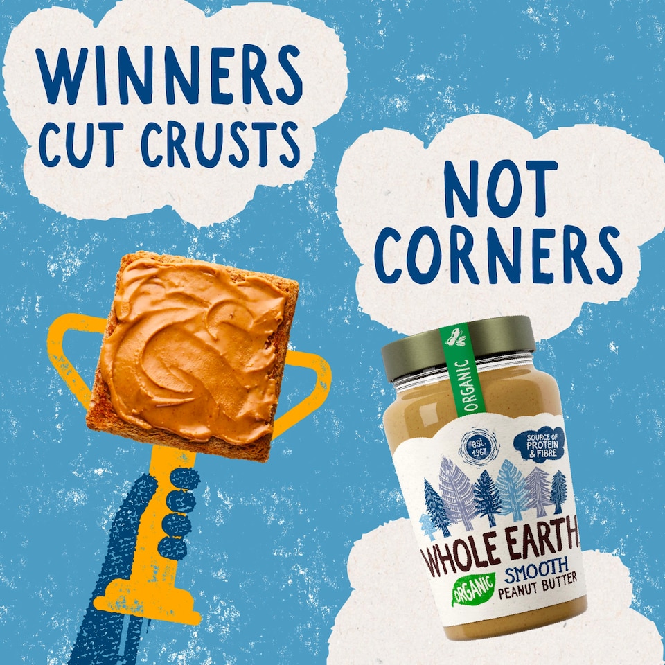 image 1 of Whole Earth Smooth Organic Peanut Butter 340g