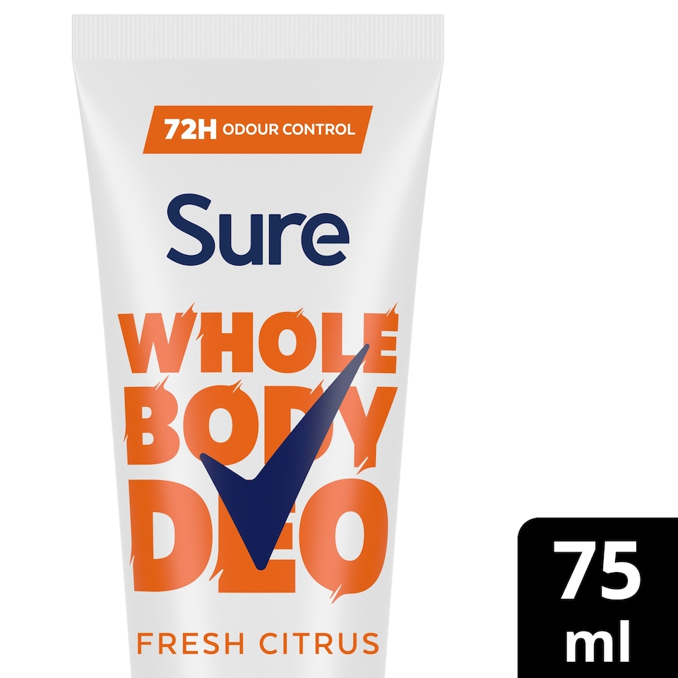 image 1 of Sure Women Fresh Citrus Whole Body Deodorant Cream 72h Odour Control 75ml