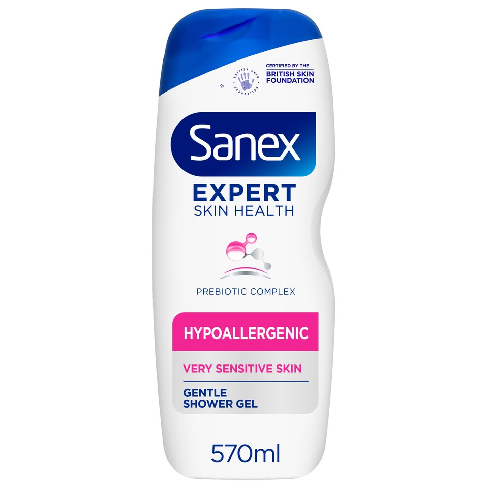 image 1 of Sanex Expert Skin Health Hypoallergenic Shower Gel 570ml