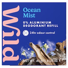 Wild Natural Deodorant Refill Ocean Mist 40g