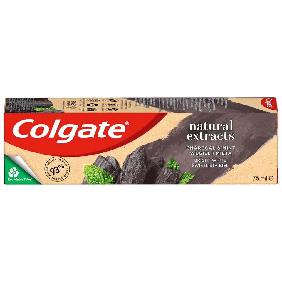 Obrázek 1 pro produkt Colgate Naturals Charcoal& Mint bělicí zubní pasta 75 ml