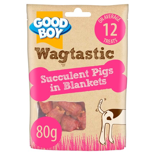 Good Boy Dog Treats Pigs In Blankets 80G Tesco Groceries