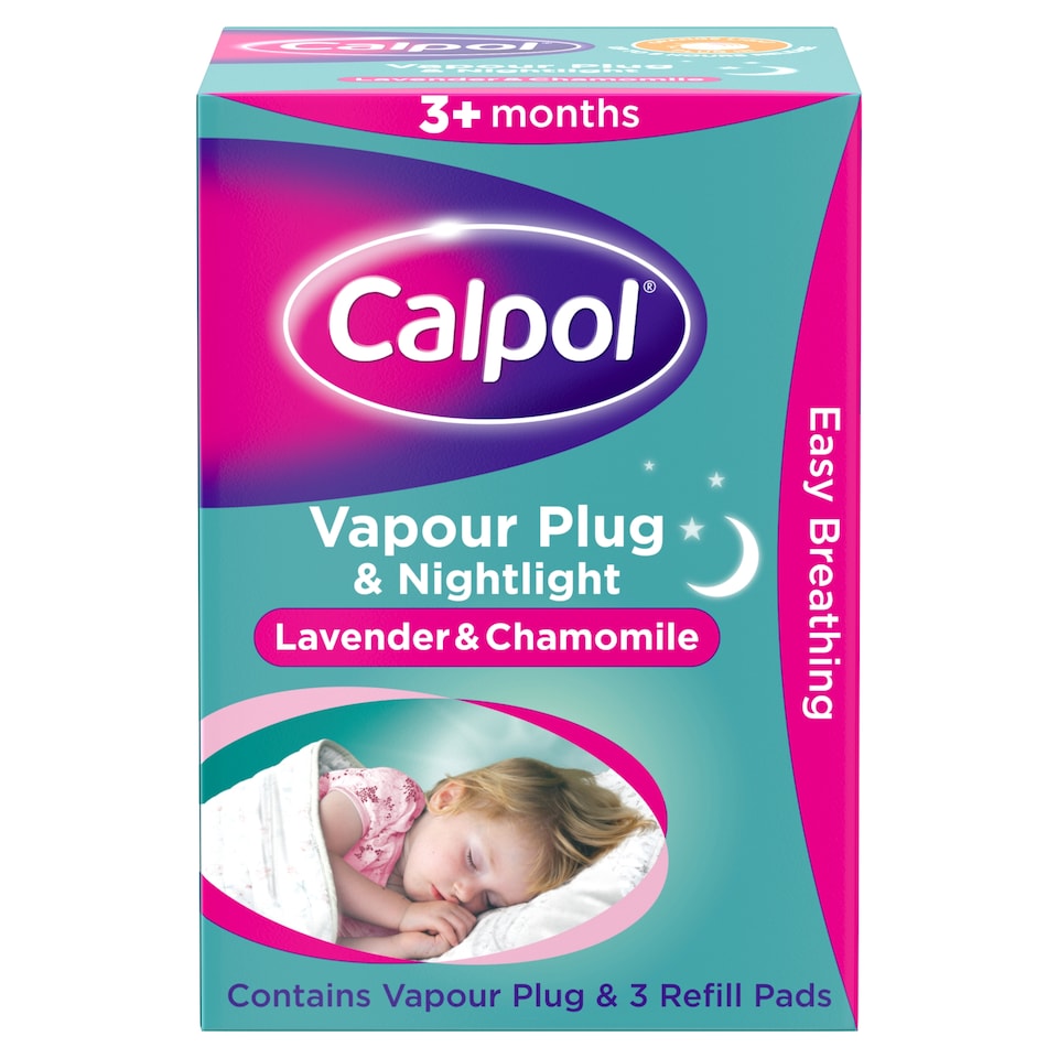 image 1 of Calpol Vapour Plug In & Nightlight 3+ Months - Lavender & Chamomile