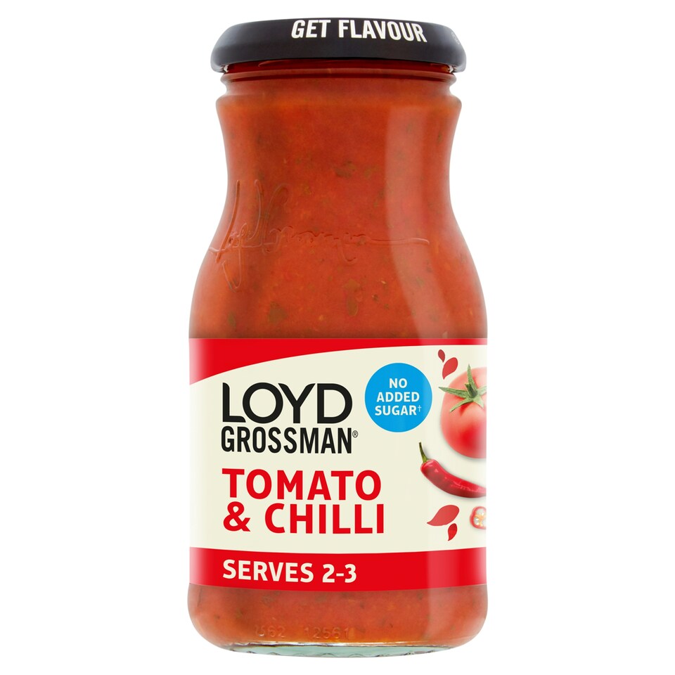 Loyd Grossman No Added Sugar Tomato & Chilli Sauce 350G
