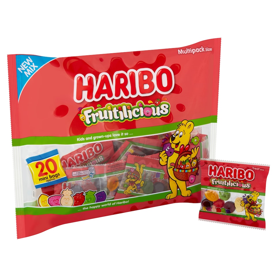 image 1 of Haribo Fruitilicious Multipack 320g