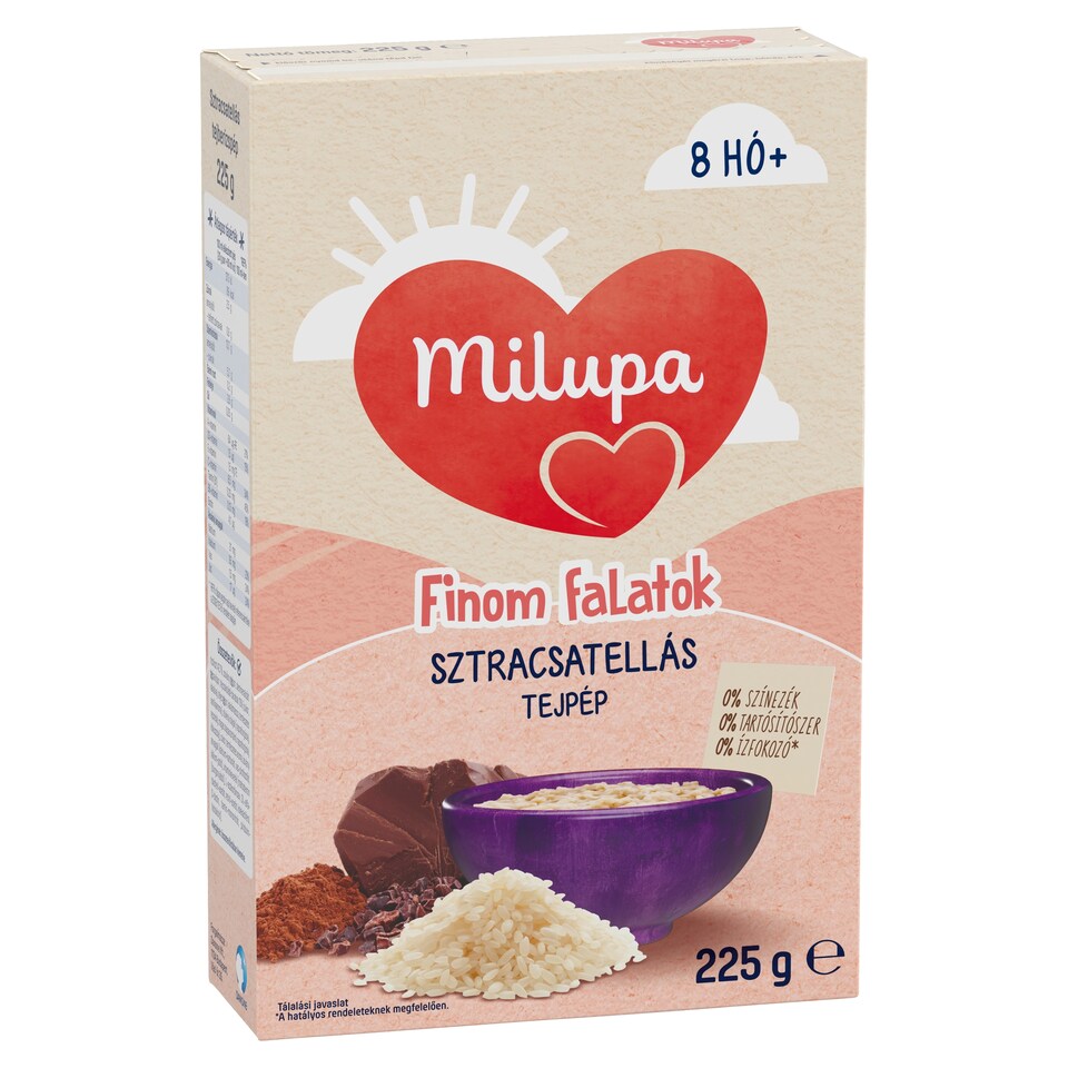 Milupa Finom falatok sztracsatellás tejpép 8 hó+ 225 g  1. kép