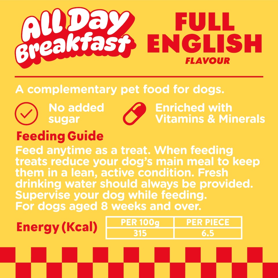 image 1 of Wagg Dog Food Full English Breakfast Pork Treats 100g