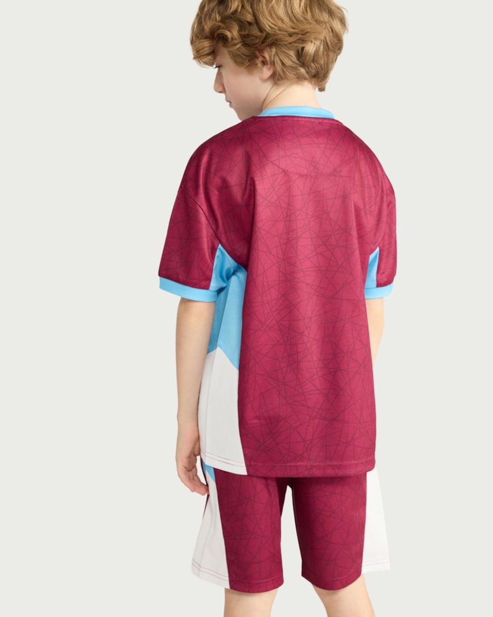 image 1 of West Ham United 2-Piece T-Shirt and Shorts Set in Burgundy