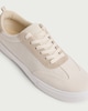 image 3 of F&F Canvas Lace Up Trainers in Neutral
