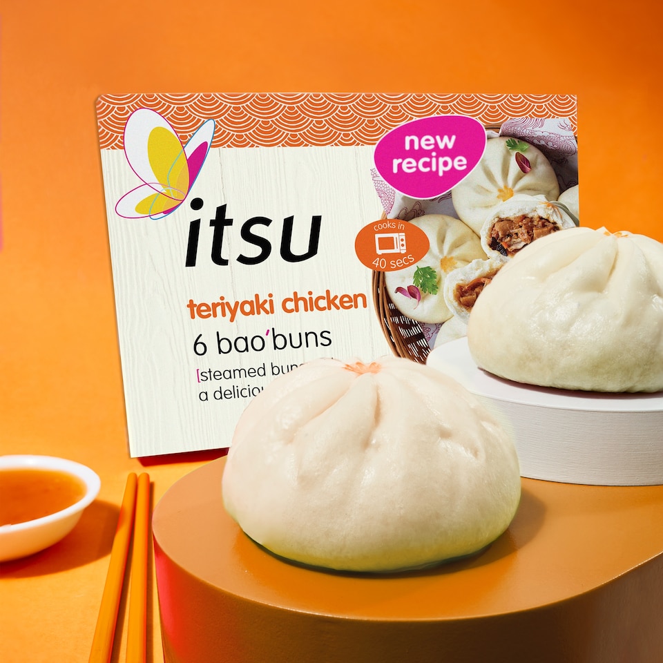 image 1 of itsu teriyaki chicken 6 bao buns 270g