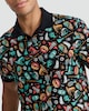 image 2 of F&F Pure Cotton Halloween Print Polo Shirt in Black