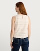 image 4 of F&F Textured Frill Detail Sleeveless Top in Cream