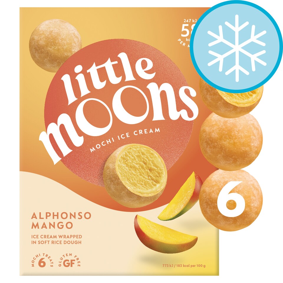image 1 of Little Moons Alphonso Mango Ice Cream 6 Pack 192G