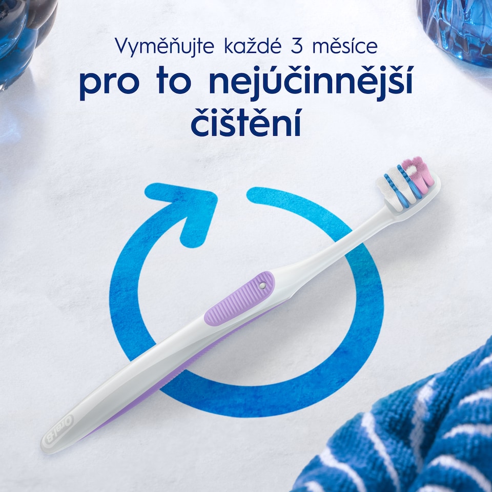 Obrázek 1 pro produkt Oral-B Pro-Sensi Advanced Kartáček – Odstraňuje Bakterie Způsobující Plak – Extra Měkká Vlákna, 2