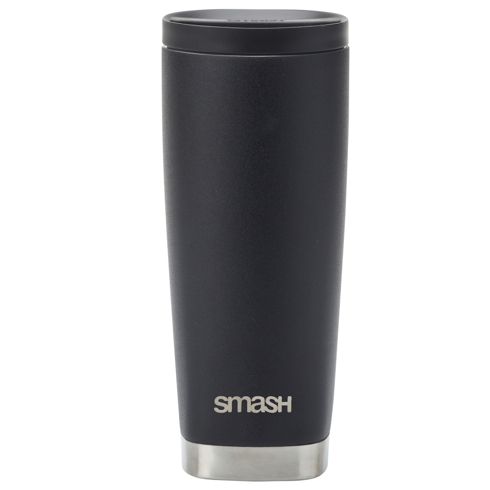 image 1 of Smash Black Twist And Lock Coffee Cup 475Ml